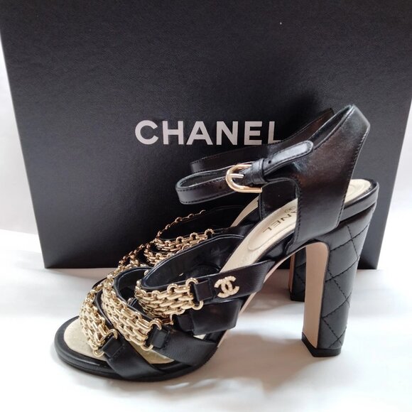 Chanel Sandals Women Black Leather (calf) mon-562-092125 - Picture 3 of 9